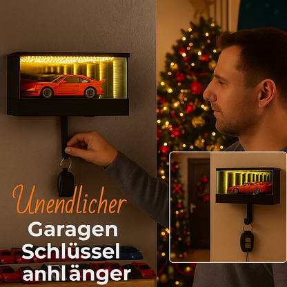 Wand-Schlüsselhalter Garage 3D LED
- KEYDRIVE